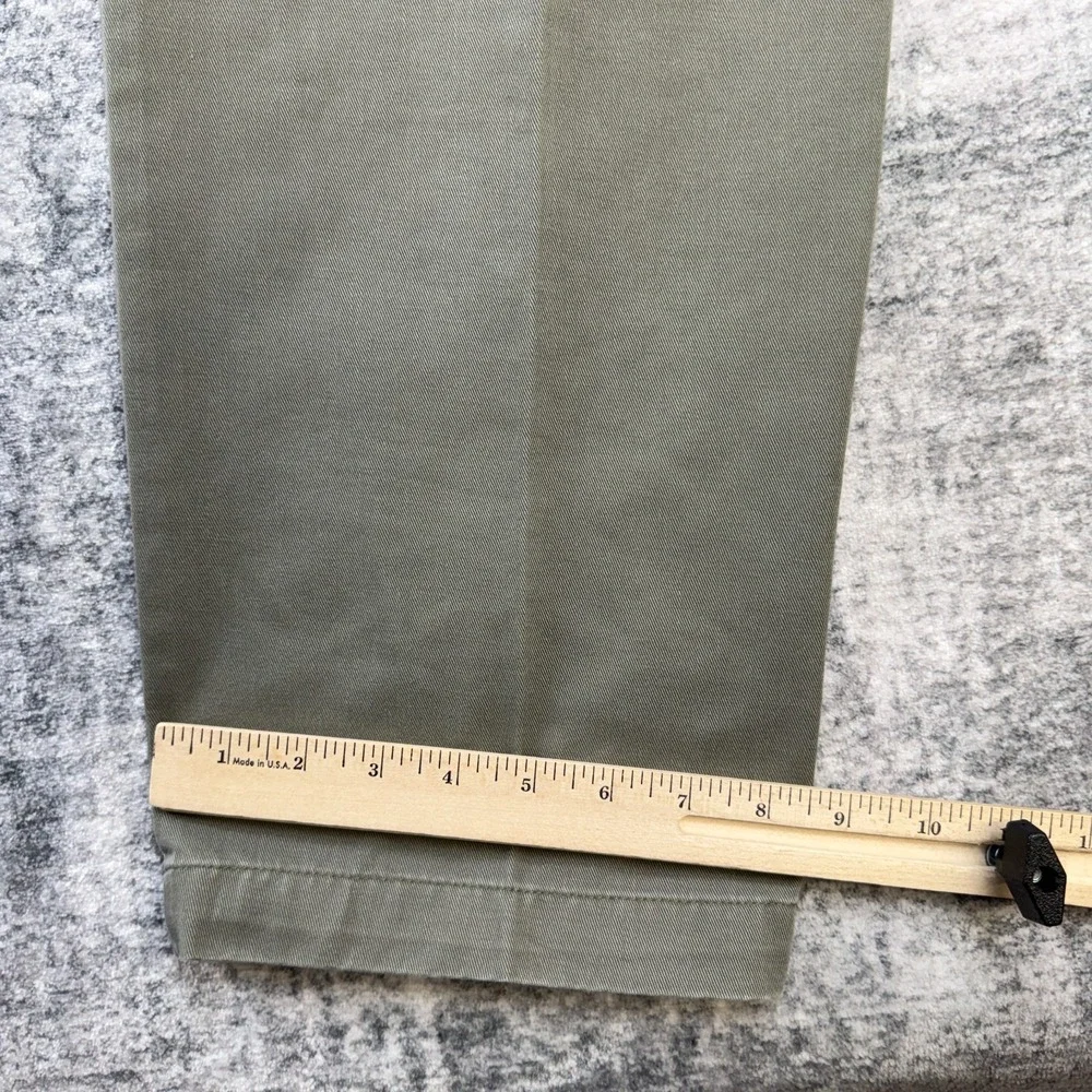 VTG Polo Ralph Pants 33x30 Olive Khaki Double Pleated Trousers High Waist 90s